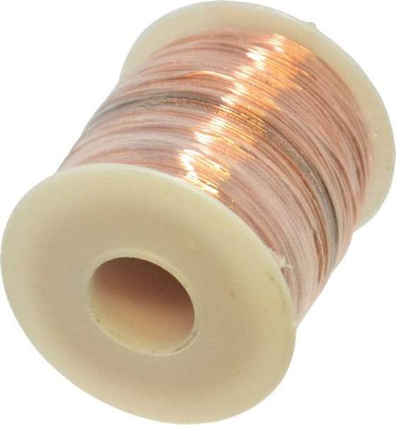 Made in USA - 22 Gage, 0.0253" Diameter x 501' Long, Bare, Copper Bus Bar Wire - Pure Copper (ASTM B3) - Apex Tool & Supply