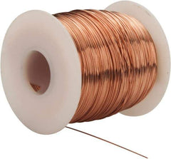 Made in USA - 24 Gage, 0.0201" Diameter x 793' Long, Bare, Copper Bus Bar Wire - Pure Copper (ASTM B3) - Apex Tool & Supply