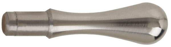 Gibraltar - 1/4" Press Fit Stem, Fixed Handwheel & Machine Handle - Carbon Steel Bulb Shape Handle, 7/16" Long Carbon Steel Stem, 1-23/32" OAL - Apex Tool & Supply