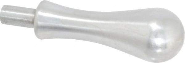 Gibraltar - 7/16" Press Fit Stem, Revolving Handwheel & Machine Handle - Carbon Steel Bulb Shape Handle, 3/4" Long Carbon Steel Stem, 4-1/32" OAL - Apex Tool & Supply