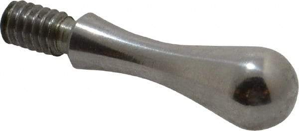 Gibraltar - 1/4-20 Threaded Stem, Fixed Handwheel & Machine Handle - Carbon Steel Bulb Shape Handle, 7/16" Long Carbon Steel Stem, 1-23/32" OAL - Apex Tool & Supply