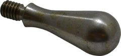 Gibraltar - 5/16-18 Threaded Stem, Fixed Handwheel & Machine Handle - Carbon Steel Bulb Shape Handle, 7/16" Long Carbon Steel Stem, 2-5/32" OAL - Apex Tool & Supply