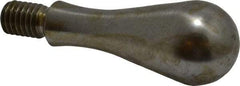 Gibraltar - 3/8-16 Threaded Stem, Fixed Handwheel & Machine Handle - Carbon Steel Bulb Shape Handle, 9/16" Long Carbon Steel Stem, 2-11/16" OAL - Apex Tool & Supply