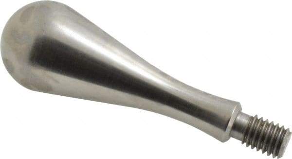 Gibraltar - 7/16-14 Threaded Stem, Fixed Handwheel & Machine Handle - Carbon Steel Bulb Shape Handle, 11/16" Long Carbon Steel Stem, 3-29/32" OAL - Apex Tool & Supply