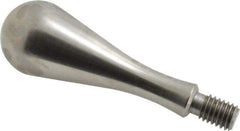Gibraltar - 7/16-14 Threaded Stem, Fixed Handwheel & Machine Handle - Carbon Steel Bulb Shape Handle, 11/16" Long Carbon Steel Stem, 3-29/32" OAL - Apex Tool & Supply