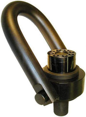 American Drill Bushing - 50,000 Lbs. Load Capacity, 11.67 Inch Wide x 16.87 Inch High, Extra Duty Torque Hoist Ring - 2-1/2 - 4 Thread Size, 3 Inch Radius, 2,100 Ft./Lbs. Torque Load - Apex Tool & Supply