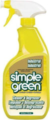 Simple Green - 24 oz Spray Bottle Cleaner/Degreaser - Liquid, Biodegradable, Concentrated, Lemon - Apex Tool & Supply