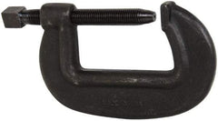 Hargrave - Extra Heavy-Duty 6-1/4" Max Opening, 3-3/8" Throat Depth, Forged Steel Standard C-Clamp - 27,500 Lb Capacity, 0" Min Opening, Standard Throat Depth, Cold Drawn Steel Screw - Apex Tool & Supply