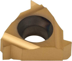 Carmex - 11IR Internal Right Hand 18 NPT Laydown Threading Insert - Grade P25C, TiN Coated Carbide - Apex Tool & Supply