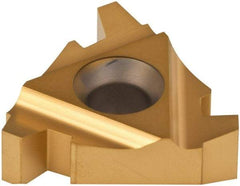 Carmex - 27IR Internal Right Hand 4 Acme Laydown Threading Insert - Grade P25C, TiN Coated Carbide - Apex Tool & Supply