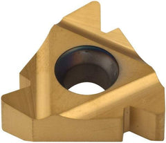 Carmex - 27ER External Right Hand 4 UN Laydown Threading Insert - Grade P25C, TiN Coated Carbide - Apex Tool & Supply