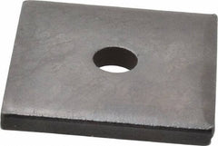 Gibraltar - 3/8" Bolt, 2" Square, Black Oxide Finish, Case Hardened Steel Square Flat Washer - 7/16" ID, 1/4" Thick - Apex Tool & Supply