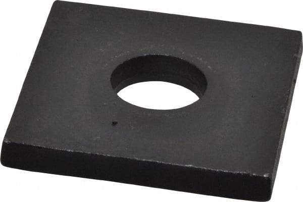 Gibraltar - 5/8" Bolt, 2" Square, Black Oxide Finish, Steel Square Flat Washer - 11/16" ID, 1/4" Thick - Apex Tool & Supply