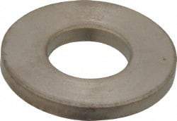 Gibraltar - 1/2" Screw, Grade 12L14 Case Hardened Steel Standard Flat Washer - 17/32" ID x 1-1/8" OD, 1/8" Thick, Nickel-Plated Finish - Apex Tool & Supply