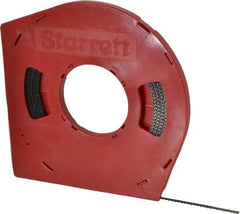 Starrett - 1/4" x 100' x 0.025" Carbon Steel Band Saw Blade Coil Stock - 6 TPI, Toothed Edge, Hook Form, Raker Set, Flexible Back, Positive Angle, Constant Pitch, Contour Cutting - Apex Tool & Supply