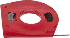 Starrett - 1/4" x 100' x 0.025" Carbon Steel Band Saw Blade Coil Stock - 10 TPI, Toothed Edge, Straight Form, Raker Set, Flexible Back, No Rake Angle, Constant Pitch, Contour Cutting - Apex Tool & Supply