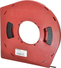 Starrett - 3/8" x 100' x 0.025" Carbon Steel Band Saw Blade Coil Stock - 4 TPI, Toothed Edge, Skip Form, Raker Set, Flexible Back, No Rake Angle, Constant Pitch, Contour Cutting - Apex Tool & Supply