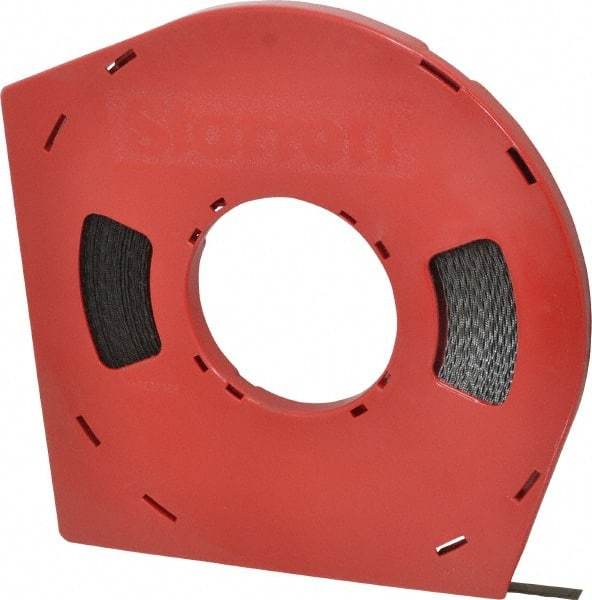 Starrett - 3/8" x 100' x 0.025" Carbon Steel Band Saw Blade Coil Stock - 24 TPI, Toothed Edge, Straight Form, Wavy Set, Flexible Back, No Rake Angle, Constant Pitch, Contour Cutting - Apex Tool & Supply