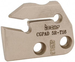 Iscar - Right Hand Cut, 6.4mm Insert Width, Cutoff & Grooving Support Blade for Indexables - 16mm Max Depth of Cut, 5.2mm Head Projection - Apex Tool & Supply