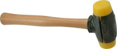 Garland - 2 Lb Head 1-1/2" Face Plastic Split Head Hammer - 12-1/2" OAL, Wood Handle - Apex Tool & Supply