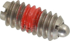 Gibraltar - 1/4-20, 17/32" Thread Length, 0.078" Plunger Projection, Stainless Steel Threaded Spring Plunger - 0.119" Max Plunger Diam, 0.531" Plunger Length, 3 Lb Init End Force, 10.5 Lb Final End Force - Apex Tool & Supply