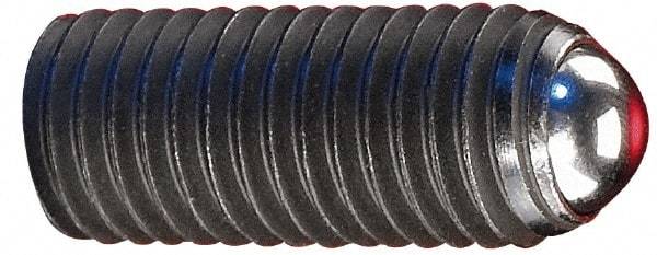 Gibraltar - 1" OAL, 5/8-11, Stainless Steel, Headless Rolling Ball End Clamping Screw - 0.472" Ball Diam - Apex Tool & Supply