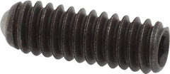 Gibraltar - 3/4" OAL, 1/4-20, Steel, Headless Rolling Ball End Clamping Screw - 0.157" Ball Diam - Apex Tool & Supply
