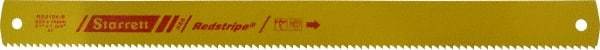 Starrett - 21" Long, 4 Teeth per Inch, High Speed Steel Power Hacksaw Blade - Toothed Edge, 1-3/4" Wide x 0.088" Thick - Apex Tool & Supply