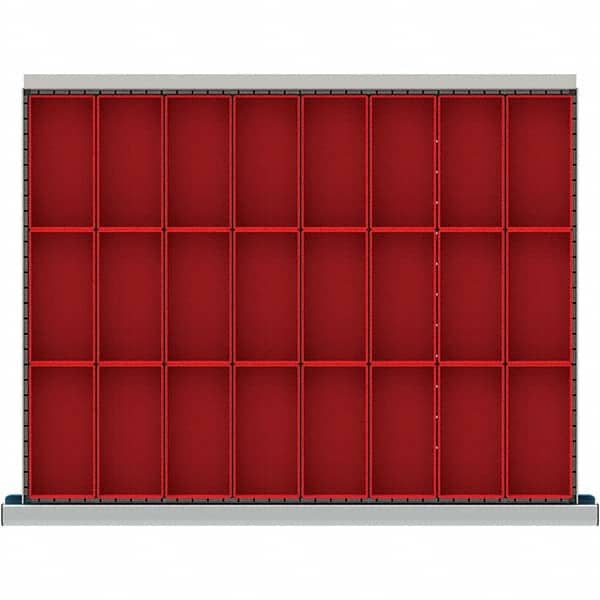 LISTA - 24-Compartment Drawer Divider Layout for 3.15" High Drawers - Apex Tool & Supply
