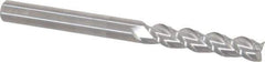 Accupro - 1/4", 3 Flute, Single End, Solid Carbide, 0.01" Corner Radius End Mill - 3" OAL, 40° Helix, Right Hand Flute, 1-1/4" LOC, Right Hand Cut - Apex Tool & Supply