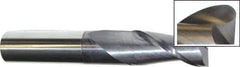 Accupro - 5/8", 2 Flute, Single End, Solid Carbide, 0.02" Corner Radius End Mill - 3-1/2" OAL, 40° Helix, Right Hand Flute, 1-1/4" LOC, Right Hand Cut - Apex Tool & Supply