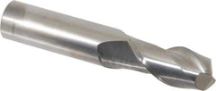 Accupro - 3/4", 2 Flute, Single End, Solid Carbide, 0.015" Corner Radius End Mill - 4" OAL, 40° Helix, Right Hand Flute, 1-1/2" LOC, Right Hand Cut - Apex Tool & Supply