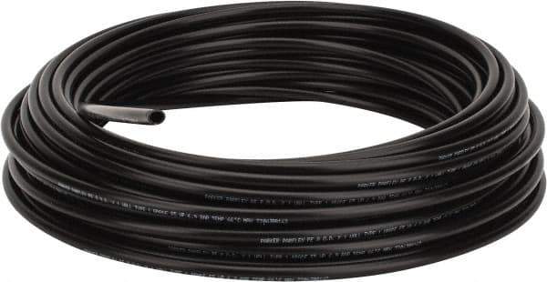 Parker - 8mm OD, 100' Long, Polyethylene Tube - Black, -80 to 150°F - Apex Tool & Supply
