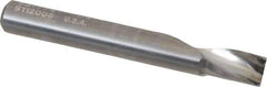 Onsrud - 1/4" Cutting Diam x 3/8" Length of Cut, 1 Flute, Upcut Spiral Router Bit - Uncoated, Right Hand Cut, Solid Carbide, 2" OAL x 1/4" Shank Diam, Single Edge, 21° Helix Angle - Apex Tool & Supply