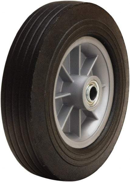 Hamilton - 12 Inch Diameter x 3 Inch Wide, Rubber on Polypropylene Caster Wheel - 900 Lb. Capacity, 3-1/4 Inch Hub Length, 3/4 Inch Axle Diameter, Ball Bearing - Apex Tool & Supply
