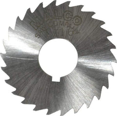 Made in USA - 1-1/2" Diam x 1/16" Blade Thickness x 1/2" Arbor Hole Diam, 26 Tooth Slitting and Slotting Saw - Arbor Connection, Right Hand, Uncoated, High Speed Steel, Concave Ground, Contains Keyway - Apex Tool & Supply
