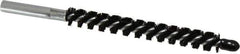 Schaefer Brush - 4" Brush Length, 7/16" Diam, Nylon Single Stem, Single Spiral Condenser Tube Brush - 6-1/4" Long, Nylon, 12-24 Female Connection - Apex Tool & Supply