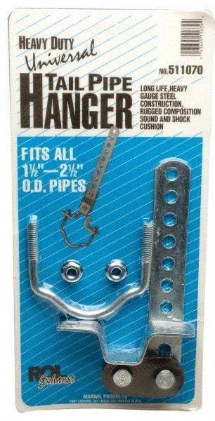 Made in USA - 4-1/4" Long, Steel Tailpipe Hanger - 1-1/2" OD - Apex Tool & Supply