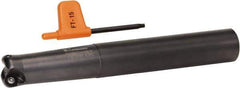 Kennametal - 25mm Cutting Diam, 63/64" Shank Diam, 63/64" Max Depth of Cut, Straight Shank Indexable Copy End Mill - 2 Inserts, RD.X 1003.. Insert - Apex Tool & Supply