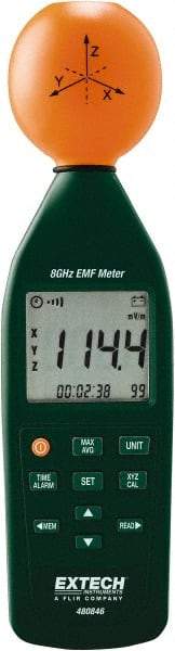Extech - 8 Ghz Max, LCD Display, RF and EMF Meter - 9V Power Supply - Apex Tool & Supply