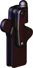 De-Sta-Co - 2,473 Lb Holding Capacity, Vertical Handle, Manual Hold Down Toggle Clamp - 200° Bar Opening, Weldable Base, Oxide Finish, Forged Alloy Steel - Apex Tool & Supply