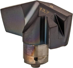 Iscar - Series ICP, 0.539" Diam Grade IC908 140° Replaceable Drill Tip - Carbide, TiAlN Finish, 13 Seat Size, Through Coolant - Apex Tool & Supply
