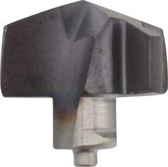Iscar - Series ICP, 0.425" Diam Grade IC908 140° Replaceable Drill Tip - Carbide, TiAlN Finish, 10 Seat Size, Through Coolant - Apex Tool & Supply