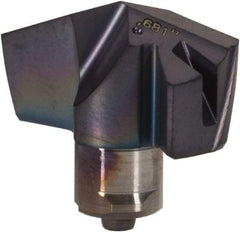 Iscar - Series ICP, 0.681" Diam Grade IC908 140° Replaceable Drill Tip - Carbide, TiAlN Finish, 17 Seat Size, Through Coolant - Apex Tool & Supply