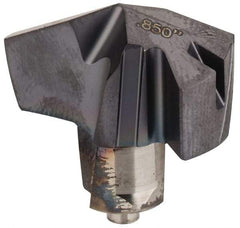 Iscar - Series ICP, 0.85" Diam Grade IC908 140° Replaceable Drill Tip - Carbide, TiAlN Finish, 21 Seat Size, Through Coolant - Apex Tool & Supply