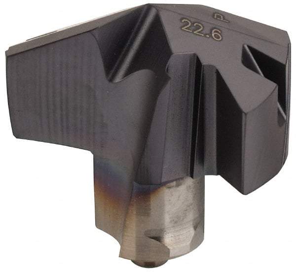 Iscar - Series ICP, 22.61mm Diam Grade IC908 140° Replaceable Drill Tip - Carbide, TiAlN Finish, 22 Seat Size - Apex Tool & Supply