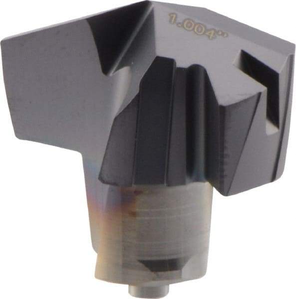 Iscar - Series ICP, 25.5mm Diam Grade IC908 140° Replaceable Drill Tip - Carbide, TiAlN Finish, 25 Seat Size - Apex Tool & Supply