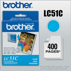 Brother - Cyan Ink Cartridge - Use with Brother DCP-130C, 330C, 350C, intelliFAX-1860C, 1960C, 2480C, 2580C, MFC-230C, 240C, 440CN, 465CN, 665CW, 685CW, 845CW, 885CW, 3360C - Apex Tool & Supply