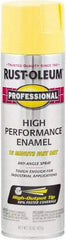 Rust-Oleum - Safety Yellow, Gloss, Rust Proof Enamel Spray Paint - 14 Sq Ft per Can, 15 oz Container, Use on Multipurpose - Apex Tool & Supply