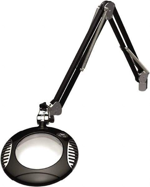 O.C. White - 43 Inch, Clamp on, LED, Black, Magnifying Task Light - 4 Watt, 2x Magnification, 6 Inch Wide, 6 Inch Long - Apex Tool & Supply